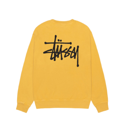 BASIC STÜSSY CREW PIGMENT DYED