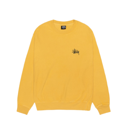 BASIC STÜSSY CREW PIGMENT DYED