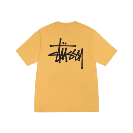 BASIC STUSSY TEE PIGMENT DYED YELLOW