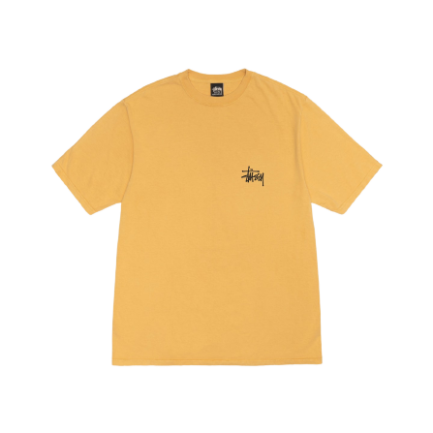 BASIC STUSSY TEE PIGMENT DYED YELLOW