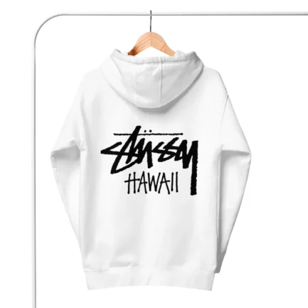 Unisex Stussy Hawaii Hoodie White