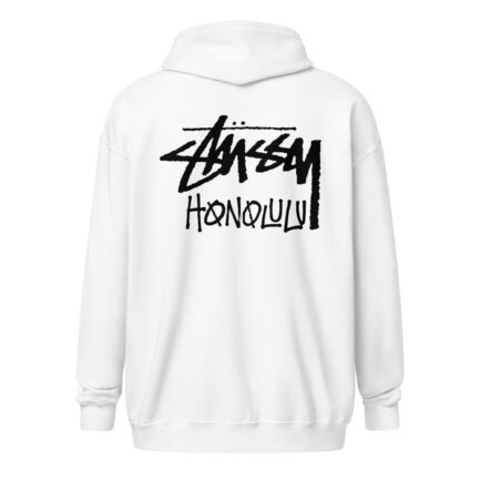 Unisex Stussy Honolulu fleece zip up hoodie