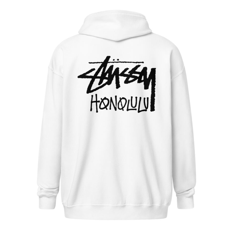 Unisex Stussy Honolulu fleece zip up hoodie